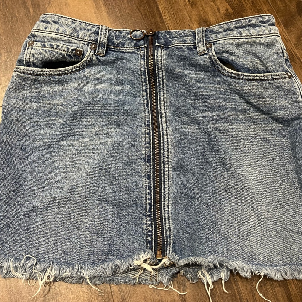 Free People Jean Skirt
